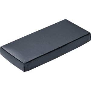 A sleek black box, rectangular in shape, suitable for packaging promotional products.