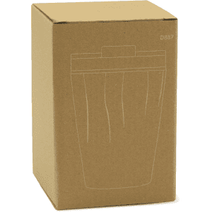 A drink bottle in a cardboard box, designed for the Calypso 330ml Tumbler in a sleek, modern style.