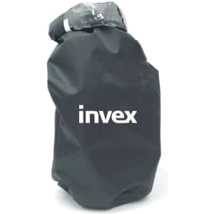 A 2.5L dry bag in black, featuring a logo on the front.