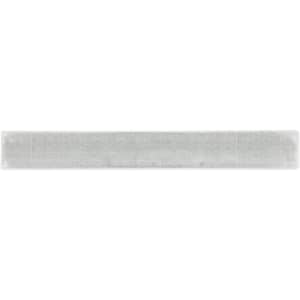 A reflective slap wristband in a transparent colour with a textured pattern and branding.