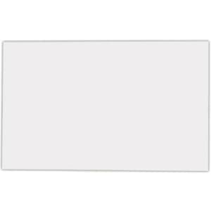 A rectangular fridge magnet in a plain white design, measuring 50mm x 70mm, with a glossy finish.