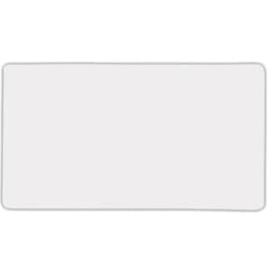A square fridge magnet with rounded corners, featuring a plain white surface.