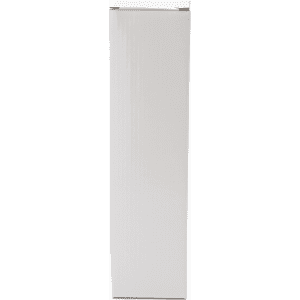 A white, unmarked box, tall and rectangular in shape, with a smooth surface and no visible logos or branding.