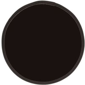 A foldable flying disc in black, featuring a circular design and an attached trim.