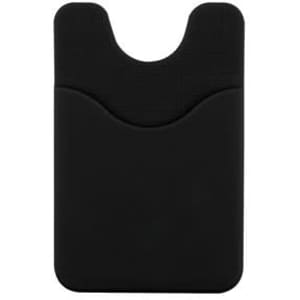 A black Smart Wallet with a textured surface and a cut-out for easy access to cards.