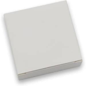 A plain white box with a hinged lid, suitable for packaging products or gifts.