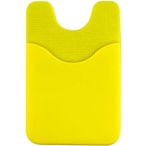 A bright yellow Smart Wallet with a textured surface and a cut-out design. It has a logo on the front.