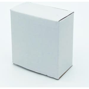 A small white box with a plain exterior, possibly for packaging a product.