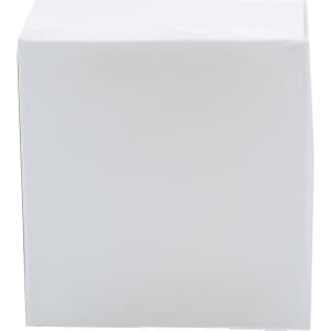 A plain white box with clean edges, featuring a smooth surface and no visible markings or branding.