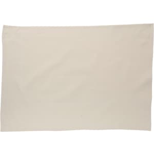 A plain cream cotton tea towel featuring a simple design and no visible logos.