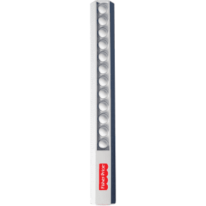 A 30cm popper ruler in white with a red logo, featuring multiple pushing buttons along its length.