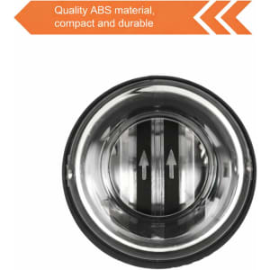 A close-up of the Powerful Wrist Ball, featuring a reflective surface with arrows and a circular design in black and silver.