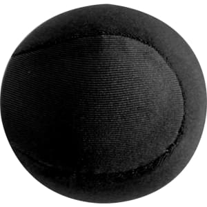 A black water bouncing ball with a smooth surface, featuring a simple design and no visible branding.
