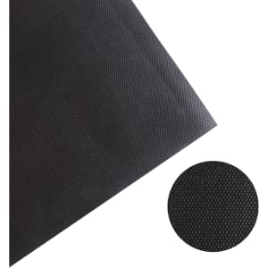 A black nylon logo mat with a textured surface, suitable for office or business use.