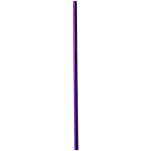 A purple stainless steel straw, featuring a smooth surface and a slight grip texture near the top.