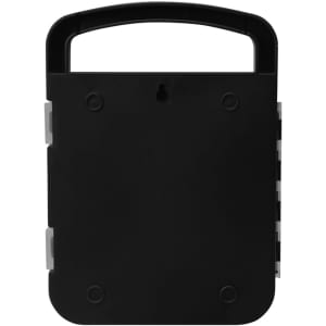 A black 22 in 1 hand tool set with a carry handle and various tool compartments. Features a logo on the front.