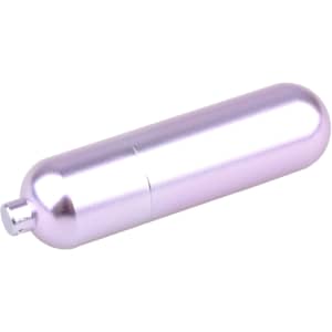 A metallic purple tube flash drive with a smooth, cylindrical design and a small end cap.