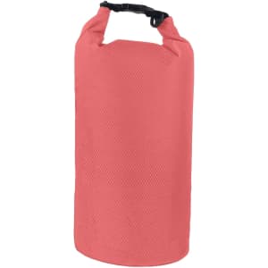 A pink Oxford cloth dry bag featuring a top buckle closure, ideal for keeping contents secure and dry.
