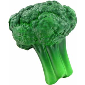 A green cauliflower-shaped stress reliever with a textured surface, designed for fun and relaxation.
