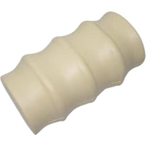 A creamy white spine-shaped stress reliever with a textured design, featured as a fun keyring accessory.