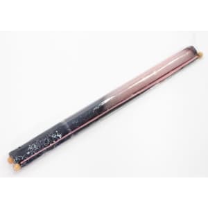 A hanging banner in shades of pink and black, packaged in clear plastic with wooden ends.