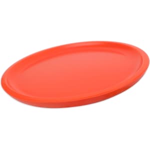 An orange PU soft frisbee with a smooth, rounded edge, ideal for casual play and outdoor fun.