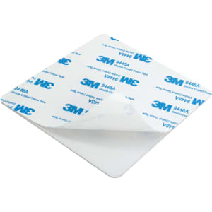 A square, white NFC epoxy desk tag with a textured underside featuring 3M branding.
