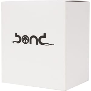 A medium square gift box in white with a logo, measuring 110 x 125 x 85mm.