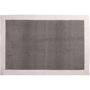 Acrylic fibre logo mat featuring a grey centre with a white border, suitable for office and business use.