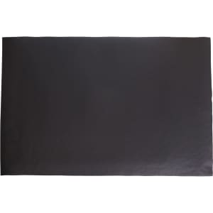 A black PVC Spiraloop logo mat with a smooth, flat surface, suitable for office and business environments.