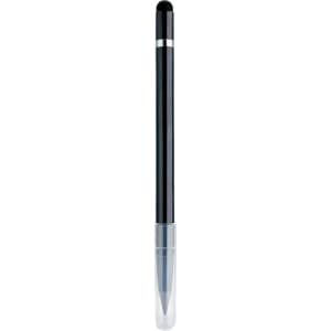 A black 3 in 1 Eternal Pencil with a clear cap, featuring a sleek and simple design.