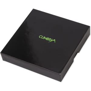 A black box featuring a logo, designed for packaging the RFID Promo Set.