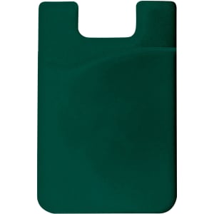 A green Smart Wallet with a slim design and a pocket for cards. It features a subtle texture and a logo.