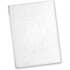 A compact sticky notepad in white, featuring a plain cover and no visible branding.