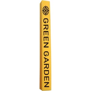 A yellow promotional product named "Sponge Noodle Cheersticks" with a branding logo.