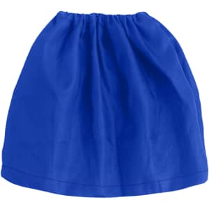 A bright blue waterproof boot cover with an elastic opening at the top. The cover is gathered and lightweight.