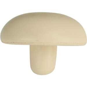 A cream-coloured mushroom-shaped stress reliever. It features a smooth surface and simple design.
