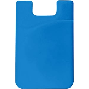 A blue Smart Wallet with a minimalist design and a cut-out for easy access. It features a subtle logo on the surface.