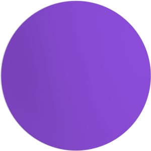 A purple lacrosse ball with a smooth, glossy surface, featuring a logo.