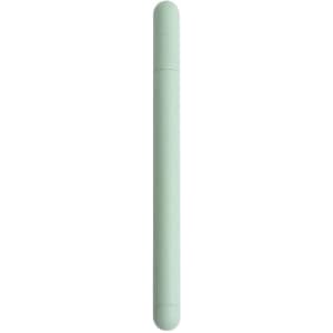 A mint green reusable straw set, featuring a sleek design and a protective case. The product includes a logo.
