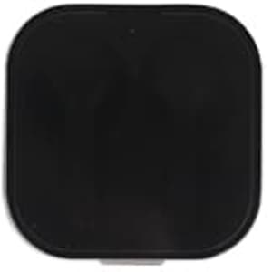 A square black charging case for True Wireless Earbuds, featuring a compact design and a logo on the front.