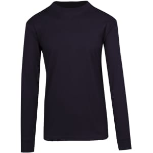 A black long sleeve T-shirt for men or unisex, featuring a simple design with no visible logo or branding.