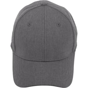 A grey cap with a structured fit and laser-cut ventilation panels. Features a logo on the front.