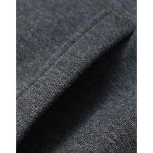 A close-up of a fleecy fabric in dark grey, showcasing the texture of the adult's contrast front hoodie.