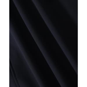 A softshell full zip hoodie in a dark navy colour with a smooth texture and subtle sheen. It features a logo.