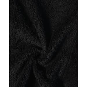 A soft, black fabric with a textured, quilted appearance, showcasing a warm and cosy design.