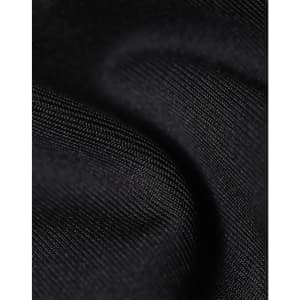 A close-up of a black softshell fabric, showcasing its smooth, textured surface. The material appears durable and flexible.