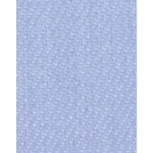 A close-up of light blue fine twill fabric, featuring a textured woven pattern, suitable for button-up shirts.