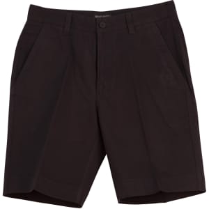 Men's chino shorts in black, featuring a classic cut with front pockets and a waistband. Includes a logo.