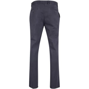 Men's Boston Chino Pants in dark grey, featuring a sleek design with two back pockets and a logo.